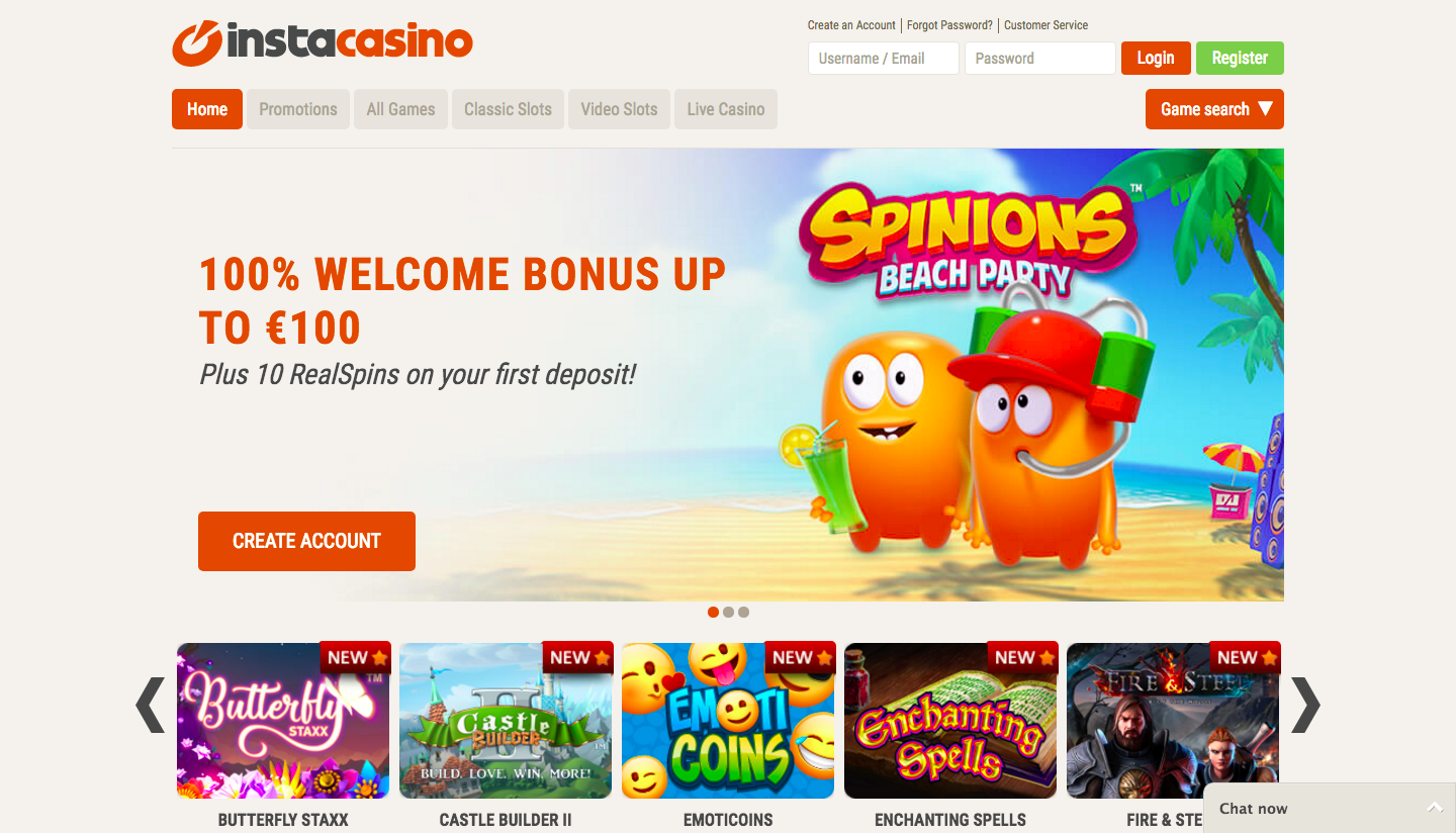 InstaCasino Review & Bonus Offers - casinoMACRO